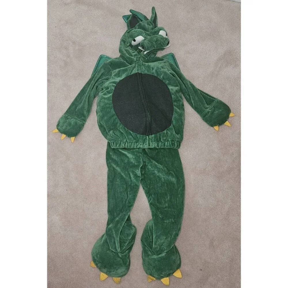 Green Dragon 2 pc Halloween Costume Baby OS Approx 12-24 Months?? Jacket Pants
